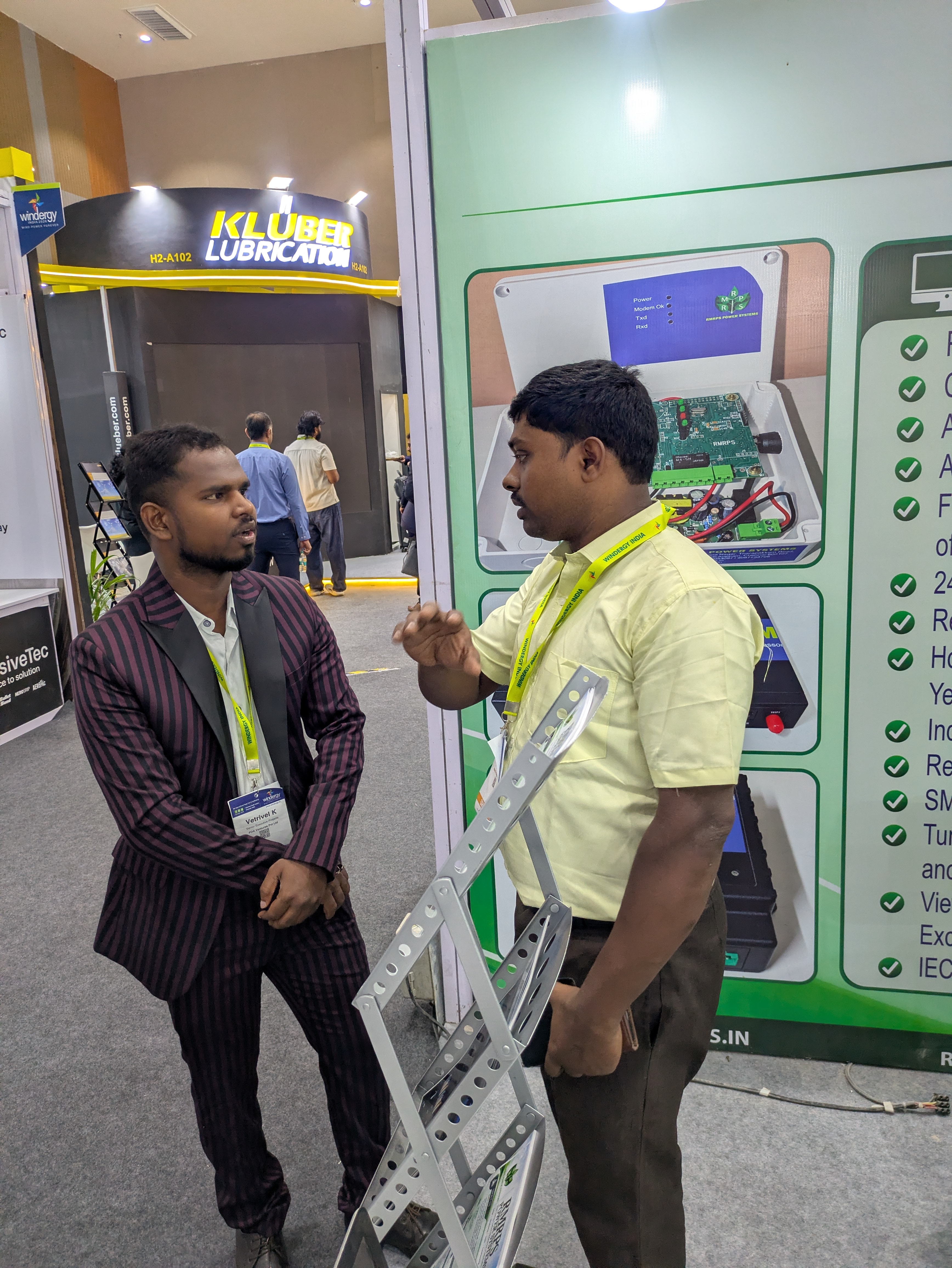 Product demonstration at expo